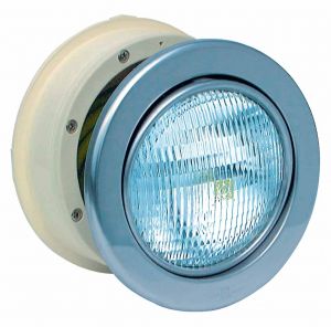 Baseina zemūdens lampa 300W 12V nerūsējoša tērauda ar PVC nišu