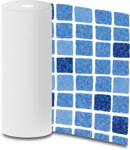 Baseinu kausējamā membrāna Mosaic blue 1 rullis (41,25 m2; 23,90 EUR/m2)