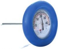 Floating circular thermometer