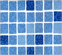 Swimming pool melting membrane Mosaic blue