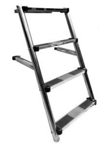 Nerūsējoša tērauda trepes EASY AQUA STAIRS (4 pakāpieni)