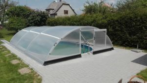 Swimming pool polycarbonate roof 3.32 x 6.30 x 1.11